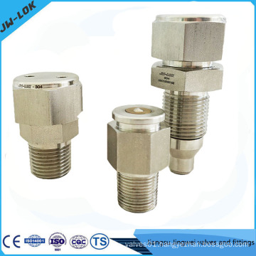 High pressure valve grease fitting